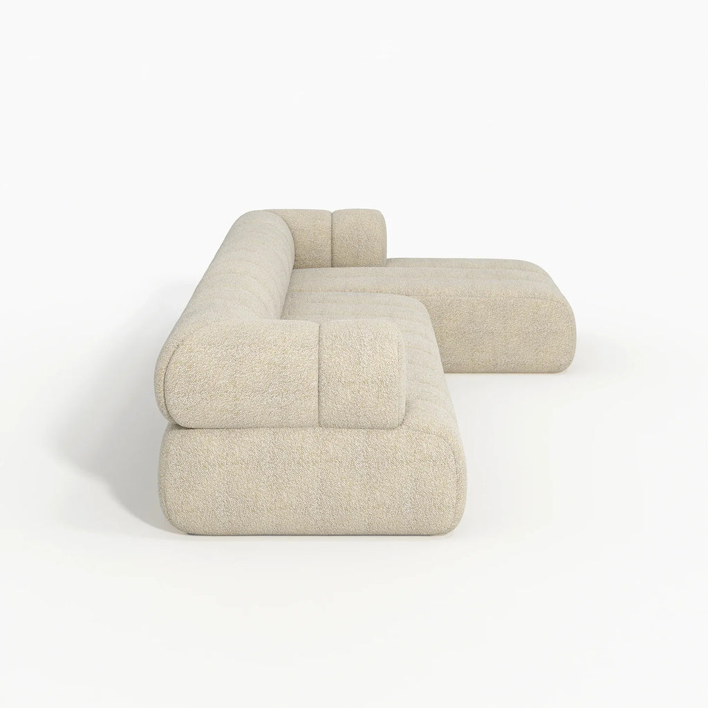 Monaco Boucle 6- Seater L Shape Couch