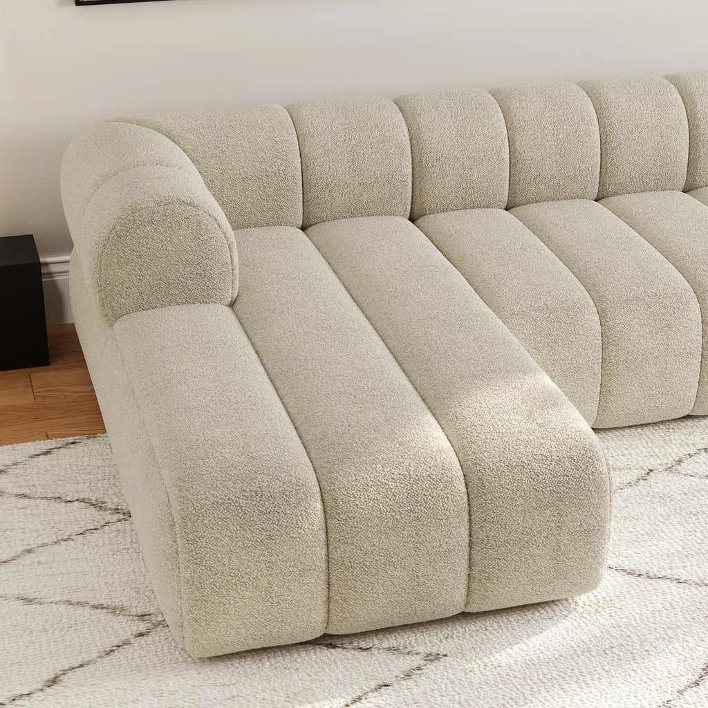 Monaco Boucle 6- Seater L Shape Couch