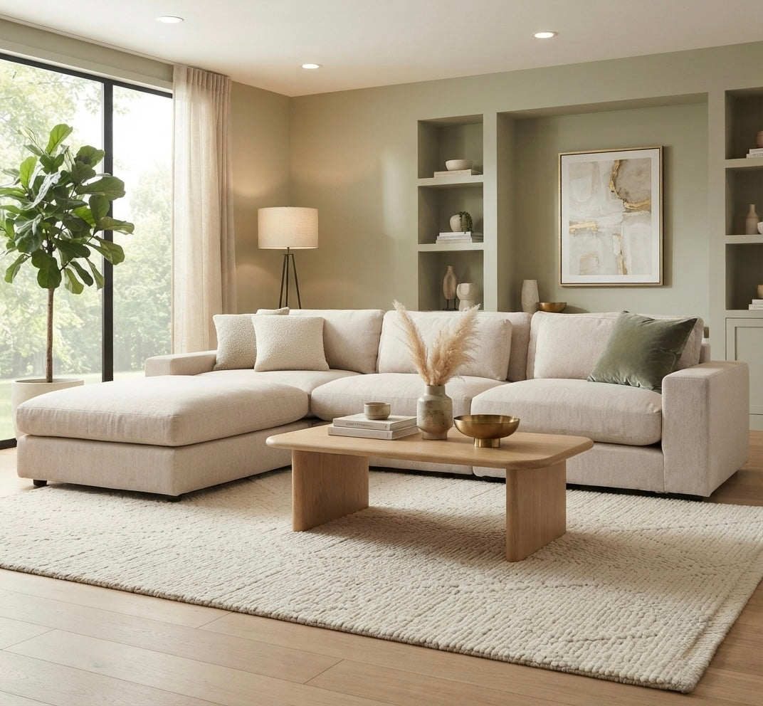 Harper 6-Seater Couch with Ottoman
