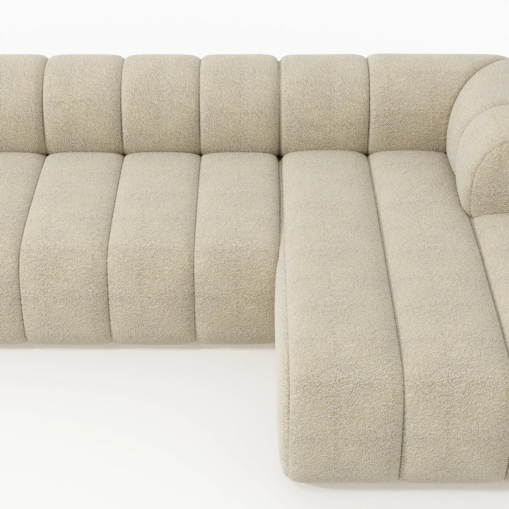 Monaco Boucle 6- Seater L Shape Couch