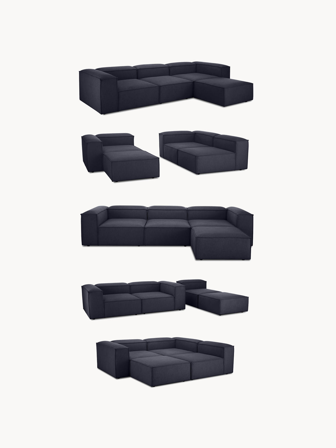 Kingston Contemporary 6-Seater Modular Sectional Couch