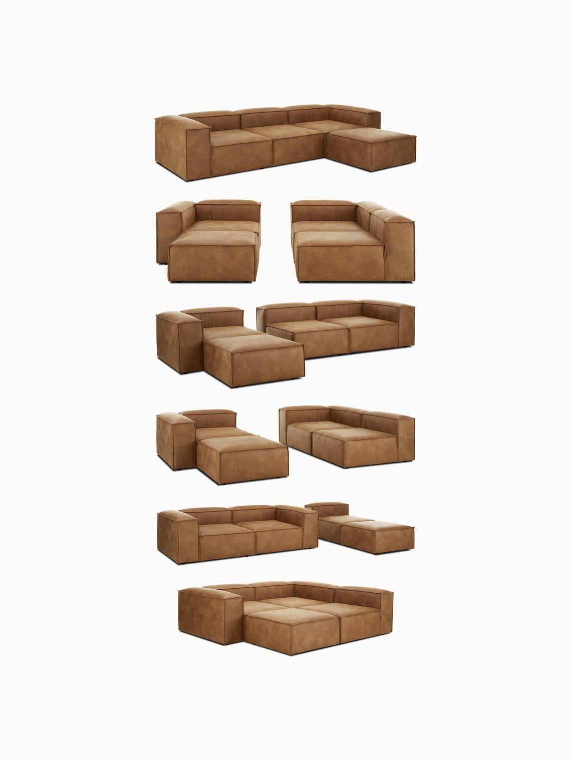 Kingston Contemporary 6-Seater Modular Sectional Couch
