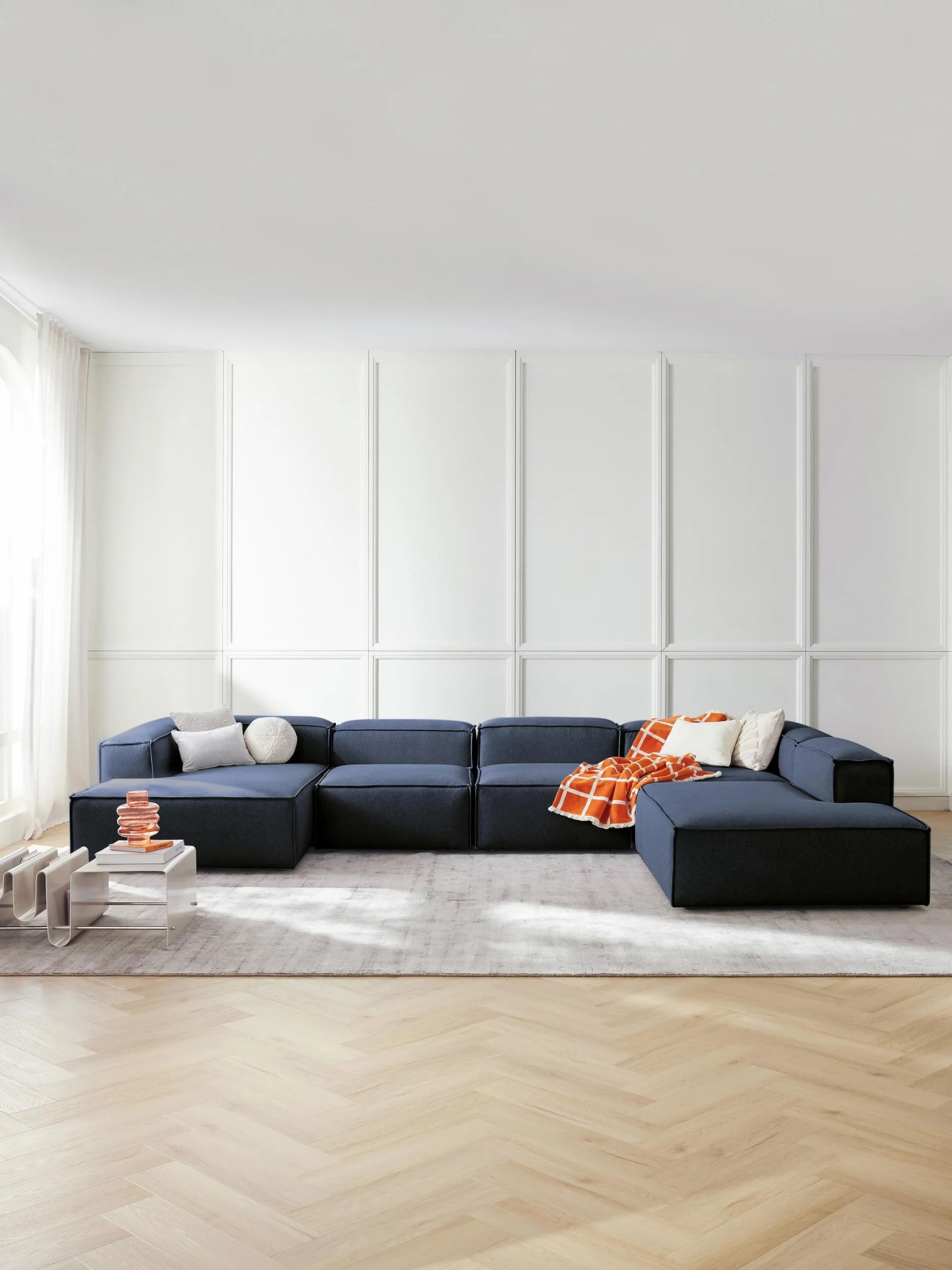 Kingston Contemporary 8-Seater U-Shaped Modular Sectional Couch
