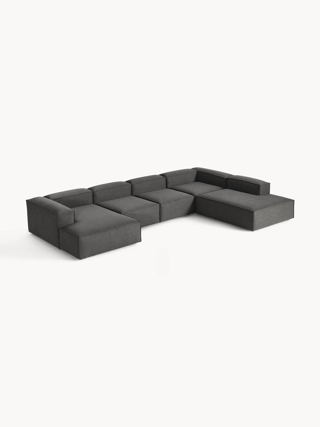 Kingston Contemporary 8-Seater U-Shaped Modular Sectional Couch