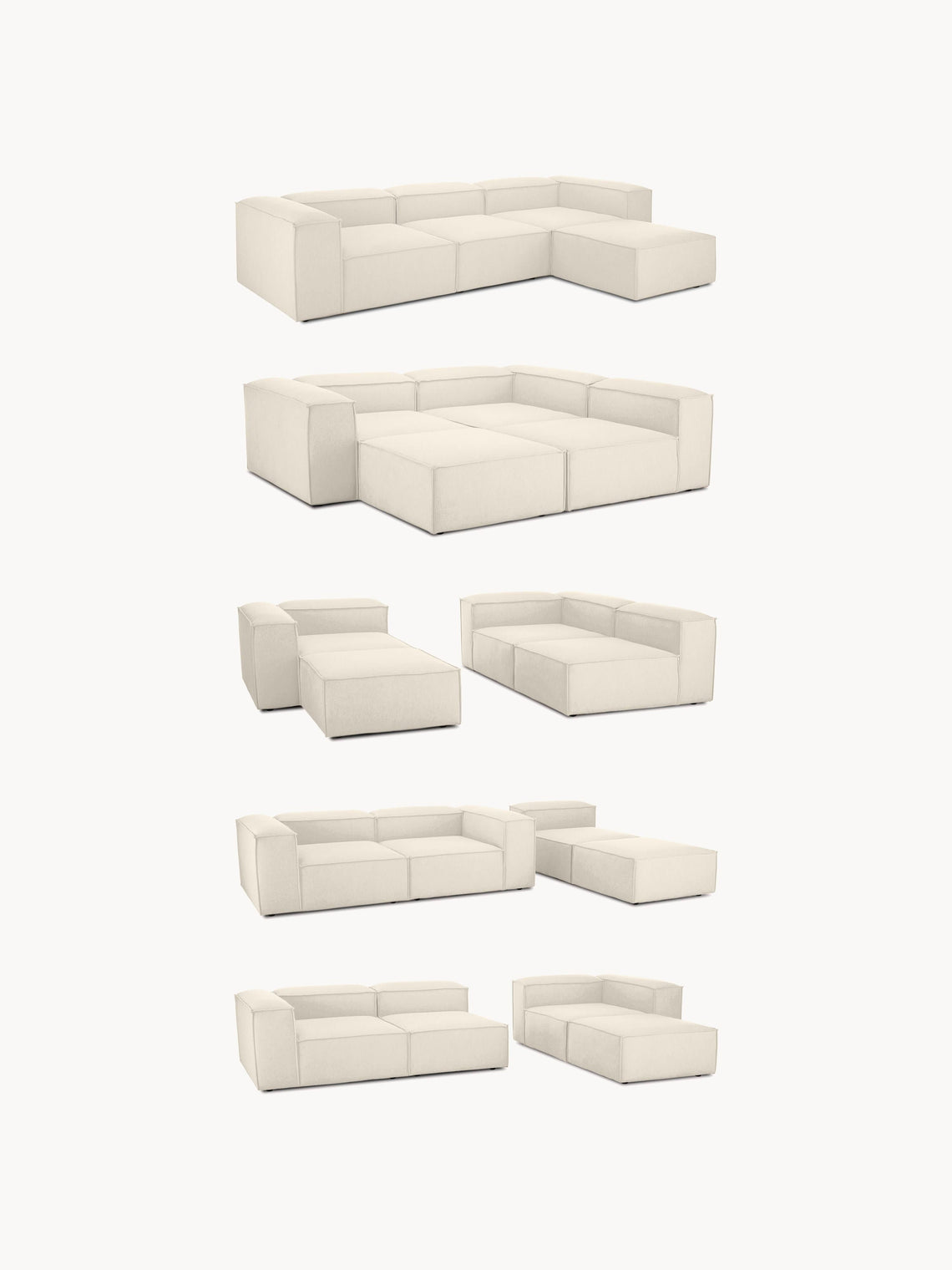 Kingston Contemporary 6-Seater Modular Sectional Couch