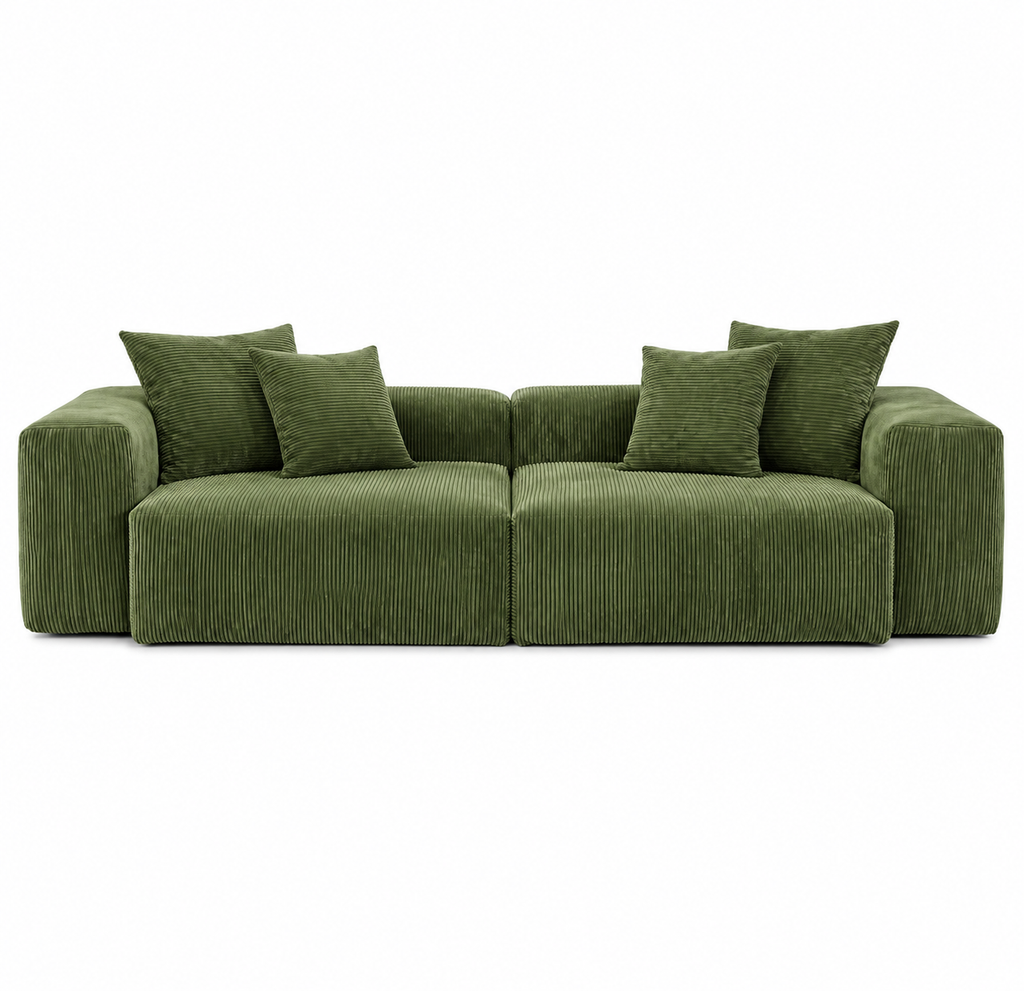 Corduroy Modular 13-Seater (Full Set) Sectional Couches