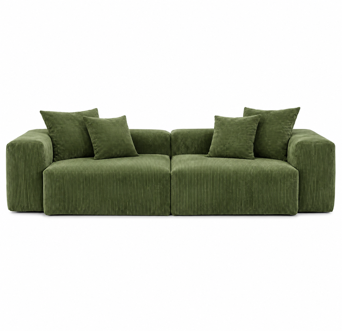 Corduroy Modular 10-Seater (Full Set) Sectional Couches