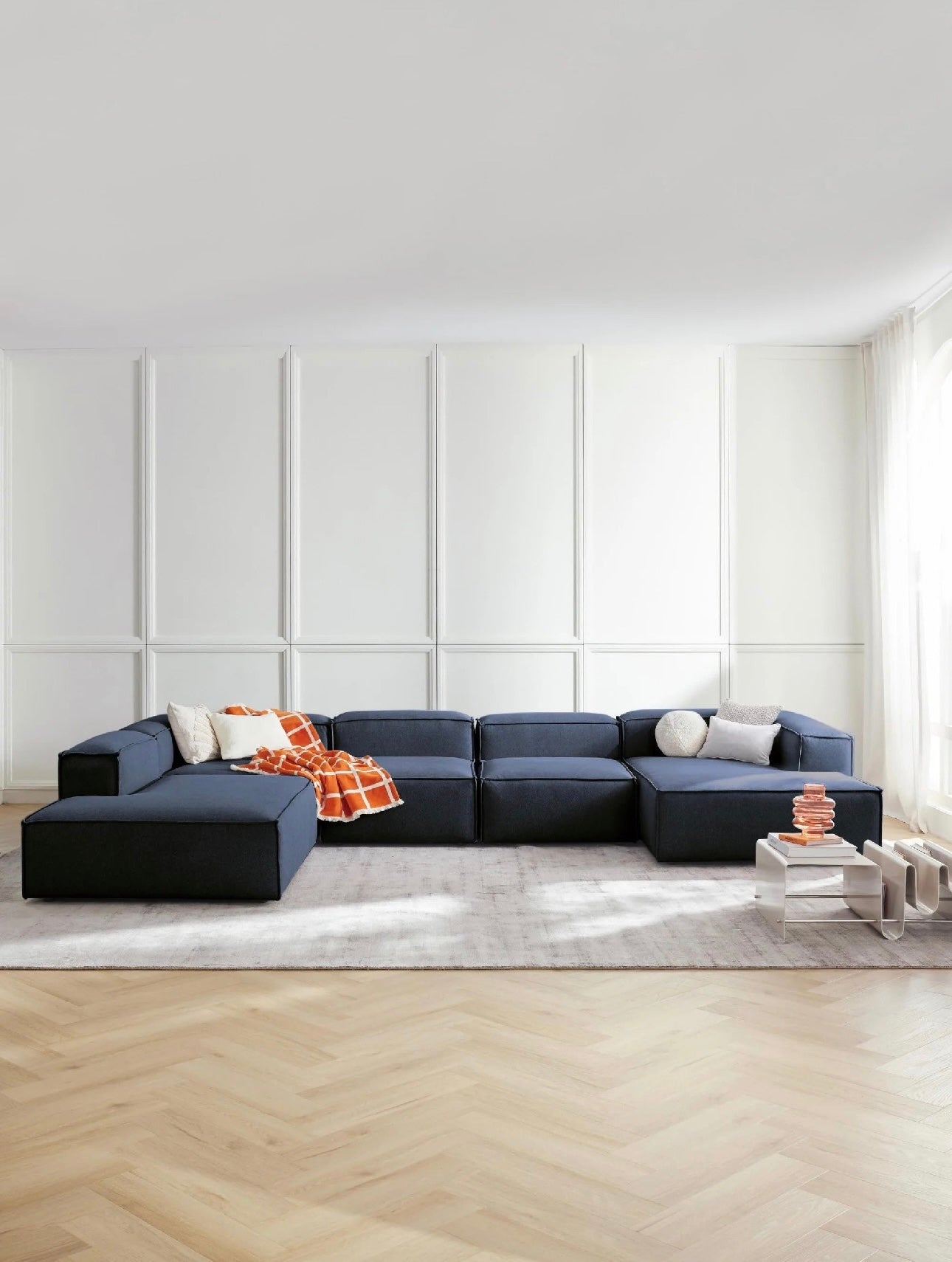 Kingston Contemporary 9-Seater U-Shaped Modular Sectional Couch