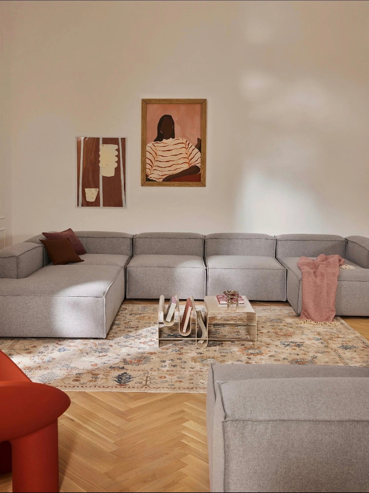 Kingston Contemporary 9-Seater U-Shaped Modular Sectional Couch