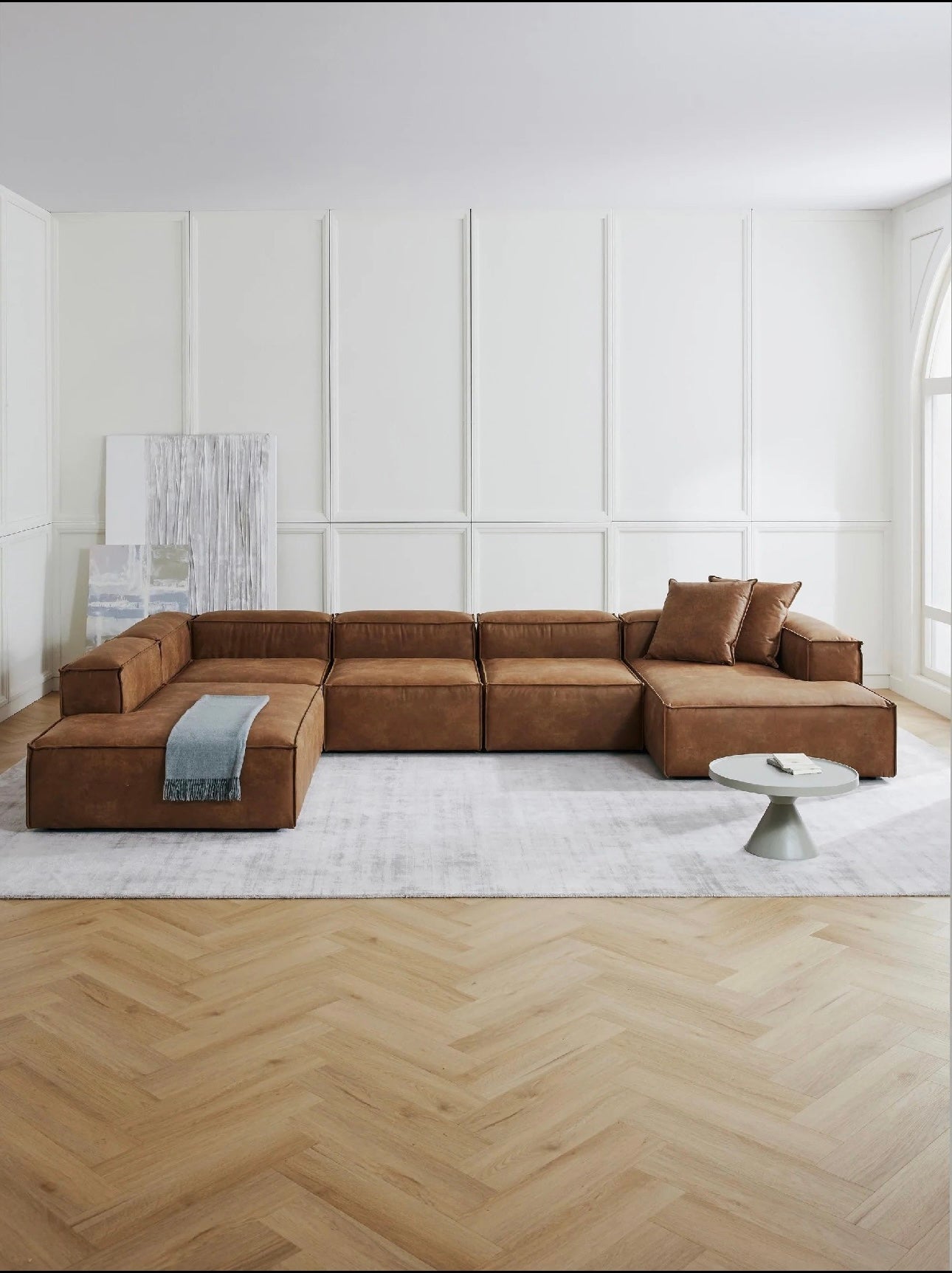 Kingston Contemporary 9-Seater U-Shaped Modular Sectional Couch