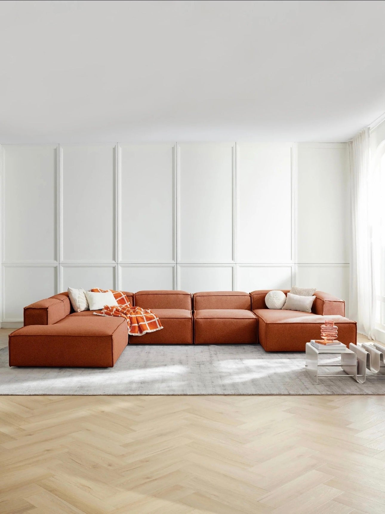 Kingston Contemporary 9-Seater U-Shaped Modular Sectional Couch