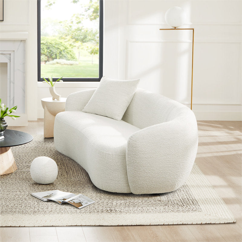 Savile Curved Soft Boucle Sofa