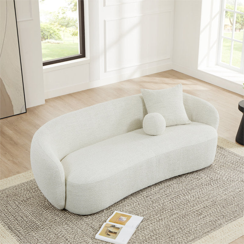 Savile Curved Soft Boucle Sofa