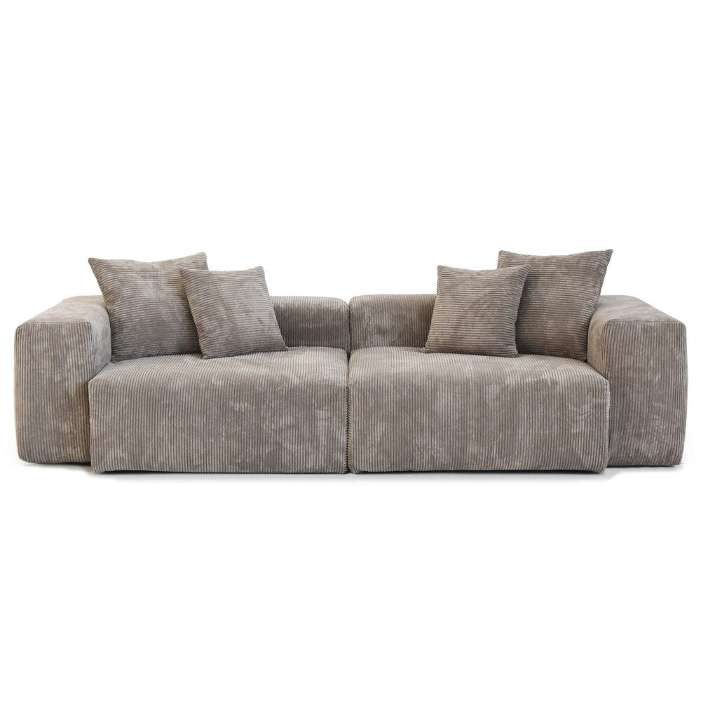 Corduroy Modular 13-Seater (Full Set) Sectional Couches