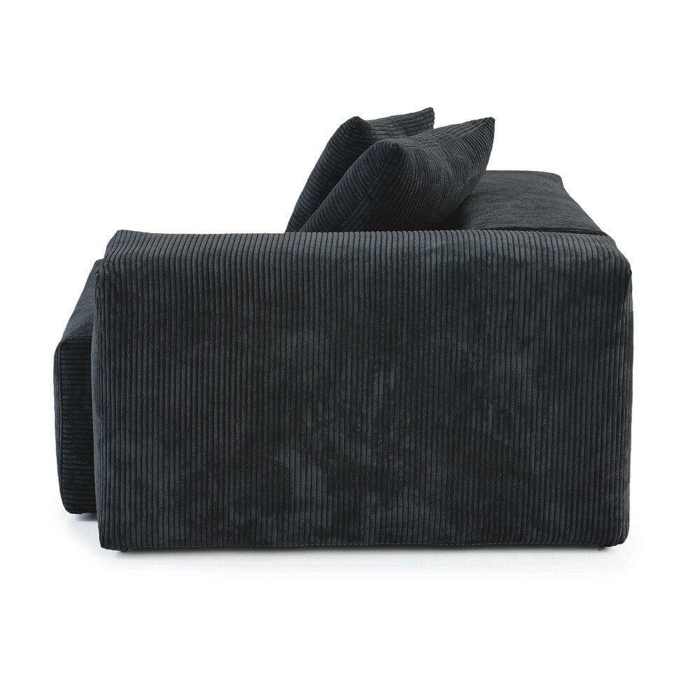 Corduroy Modular 6-Seater Sectional Couch