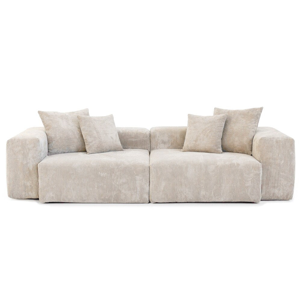 Corduroy Modular 13-Seater (Full Set) Sectional Couches