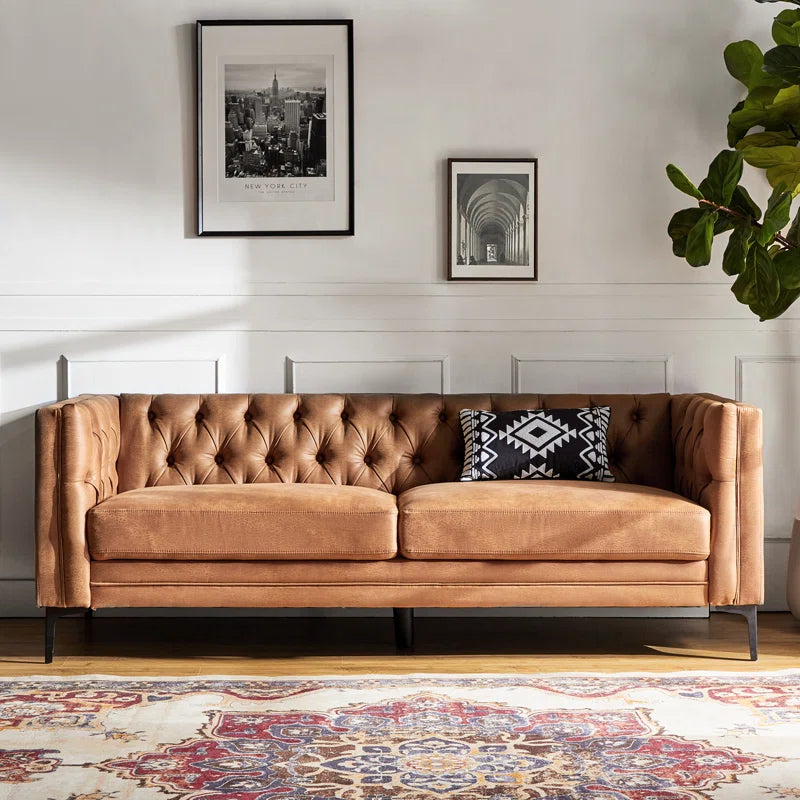 Havana 3-Seater Chesterfield Leather Couch