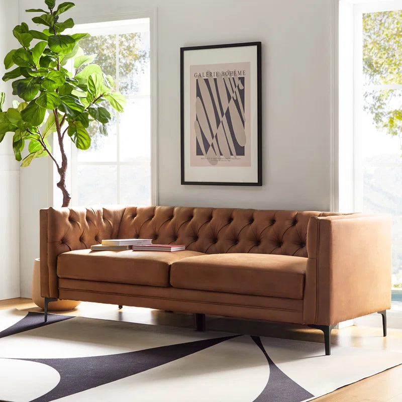 Havana 3-Seater Chesterfield Leather Couch