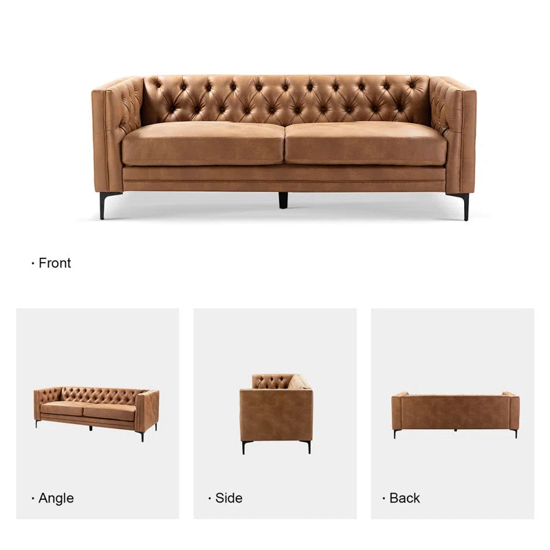 Havana 3-Seater Chesterfield Leather Couch