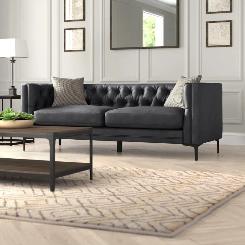 Havana 3-Seater Chesterfield Leather Couch
