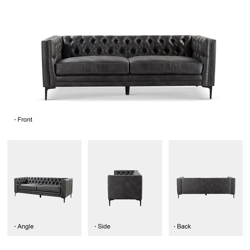 Havana 3-Seater Chesterfield Leather Couch