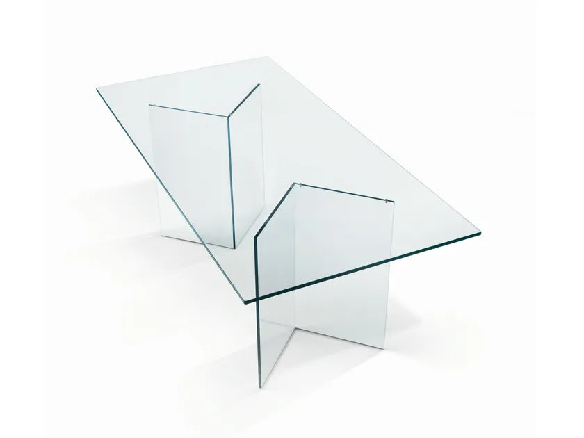 Château Rectangular Glass 6-Seater Dining Table