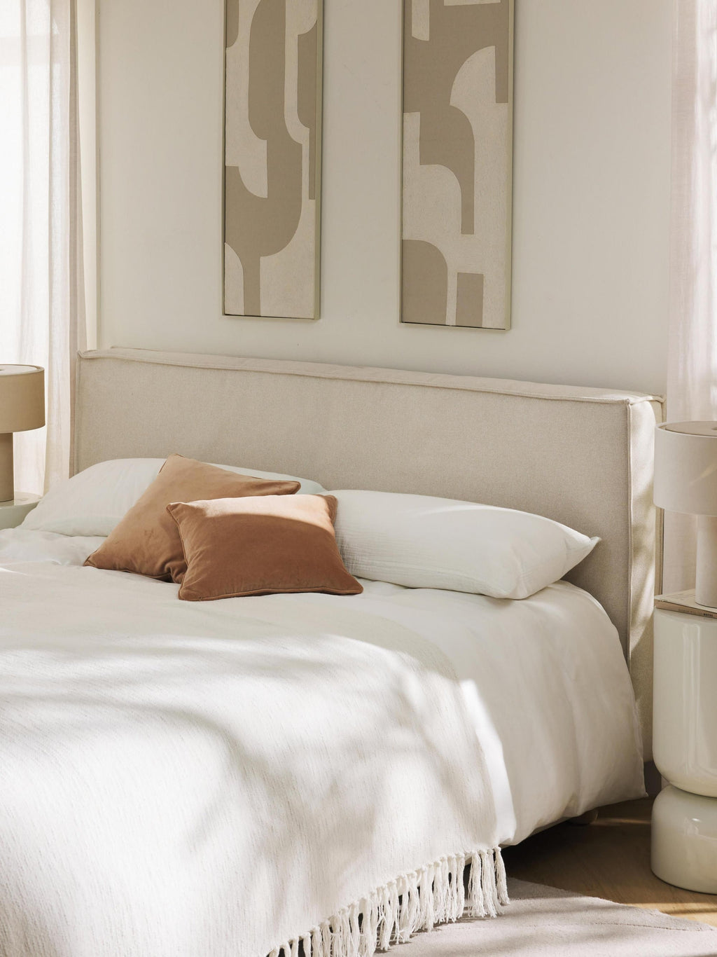 Arlo Straight Panel Fabric Headboard