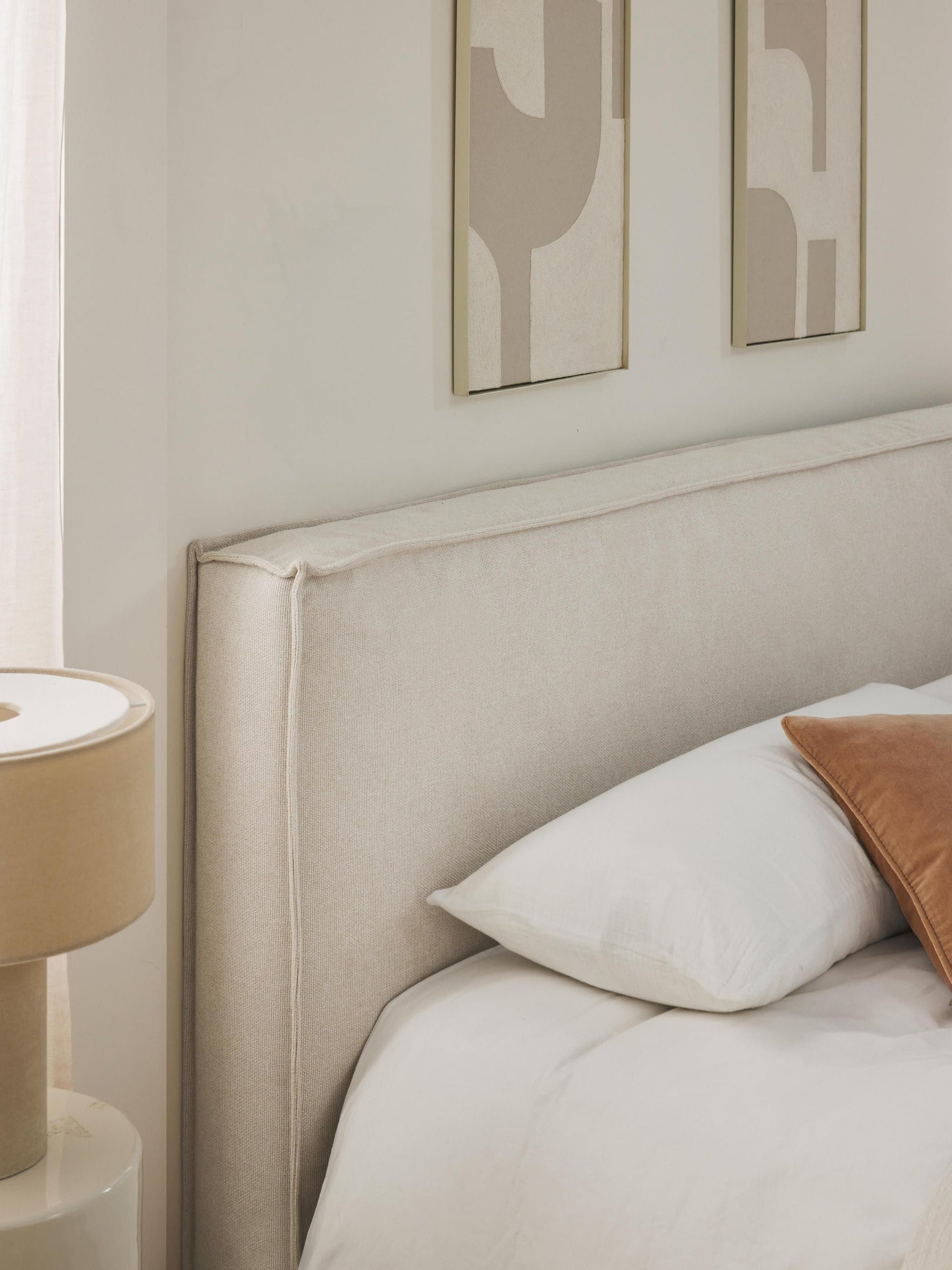 Arlo Straight Panel Fabric Headboard