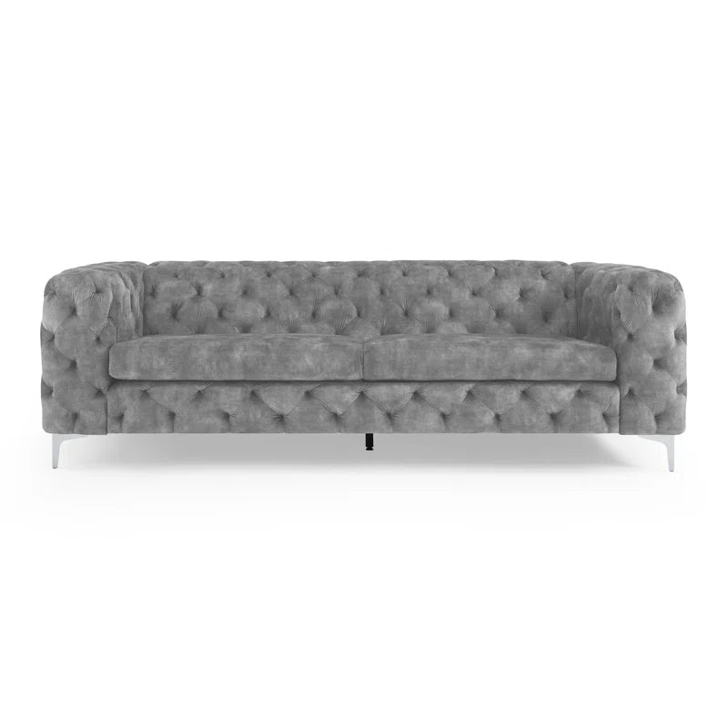 Hampton 3-Seater Velvet Chesterfield Couch