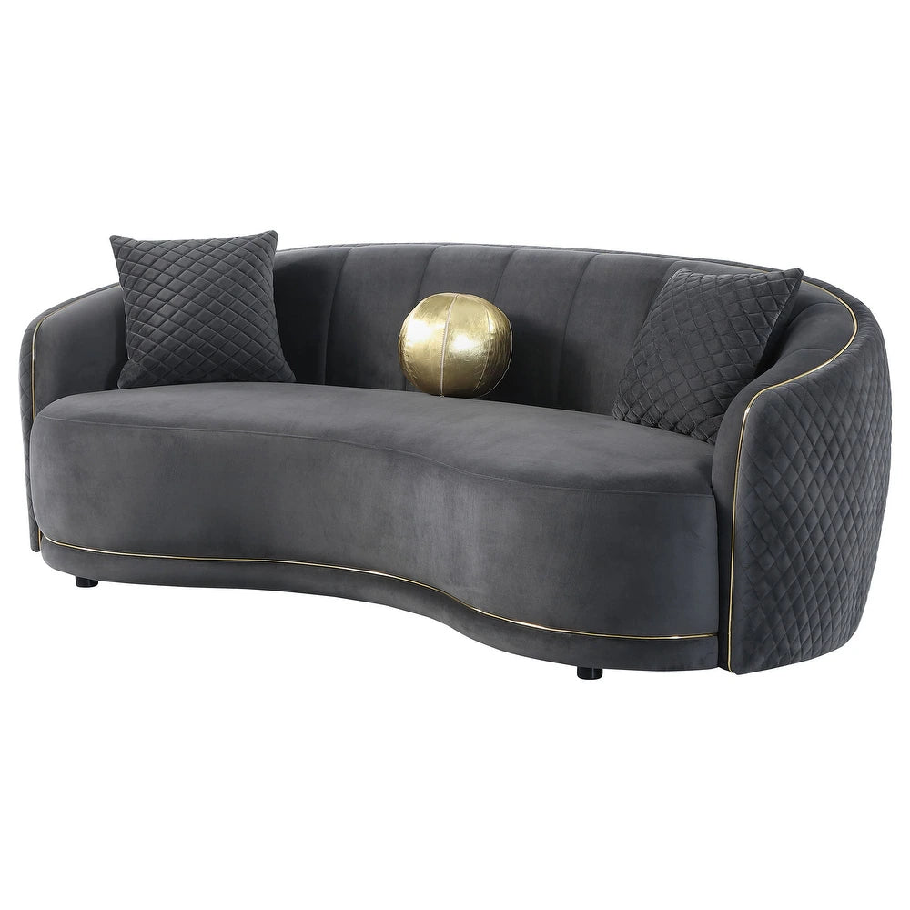Oslo Curved Soft Velvet - Sofa