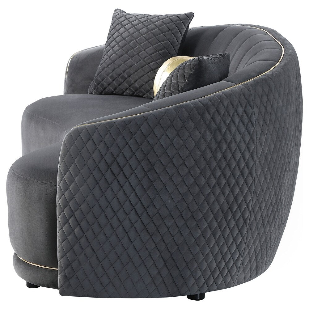 Oslo Curved Soft Velvet - Sofa