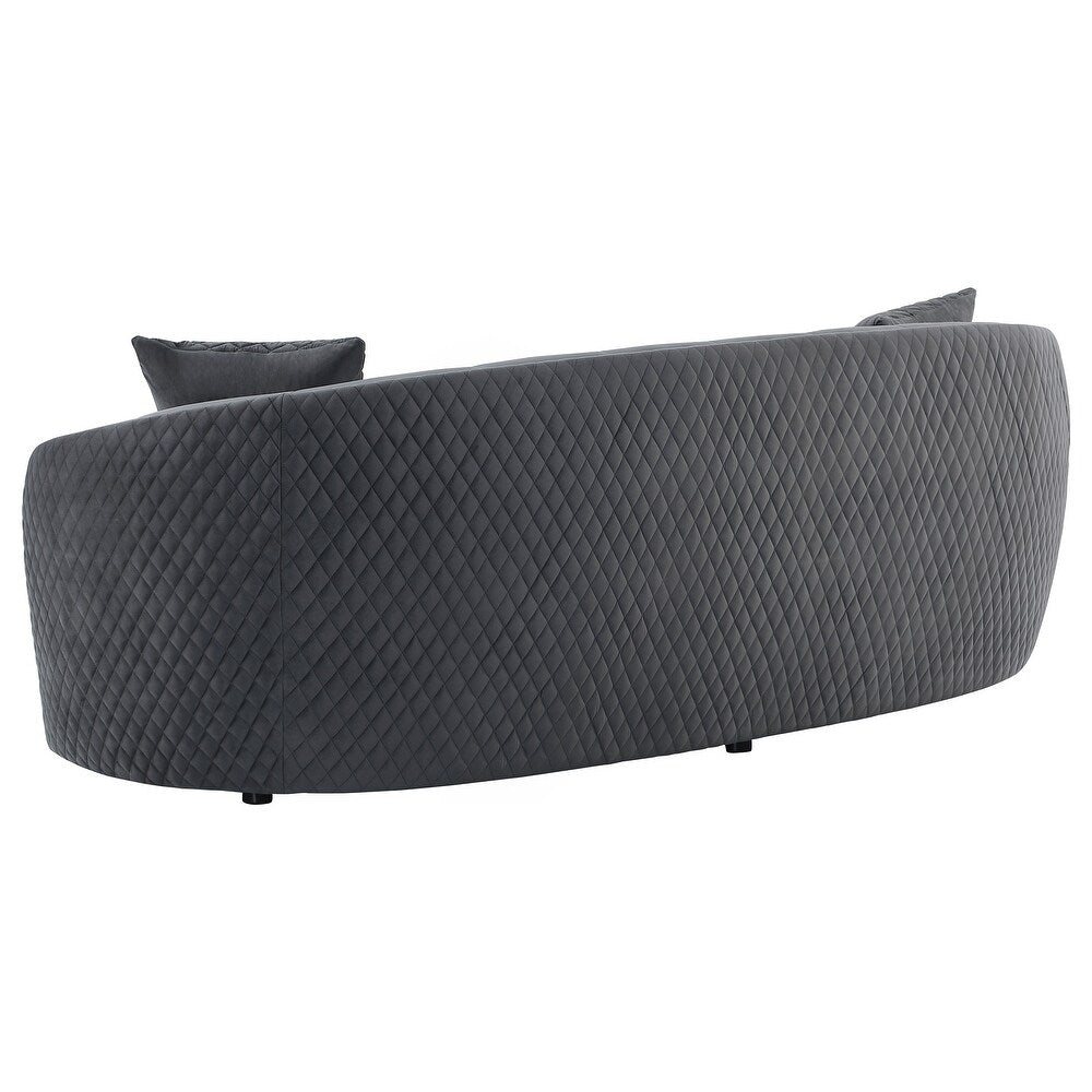 Oslo Curved Soft Velvet - Sofa