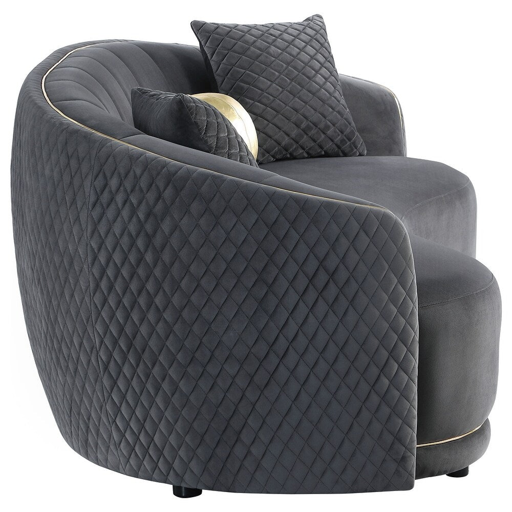 Oslo Curved Soft Velvet - Sofa