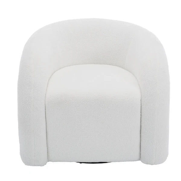 Emilia Swivel Boucle Accent Chair