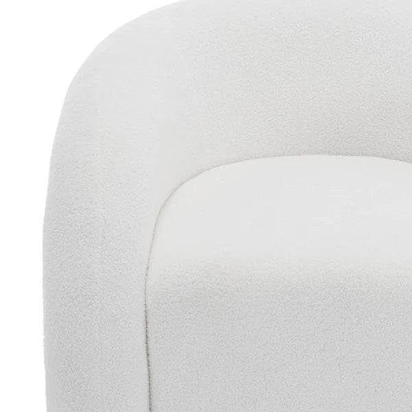 Emilia Swivel Boucle Accent Chair