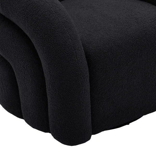 Emilia Swivel Boucle Accent Chair