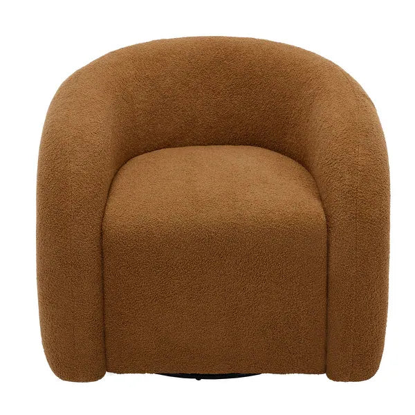 Emilia Swivel Boucle Accent Chair