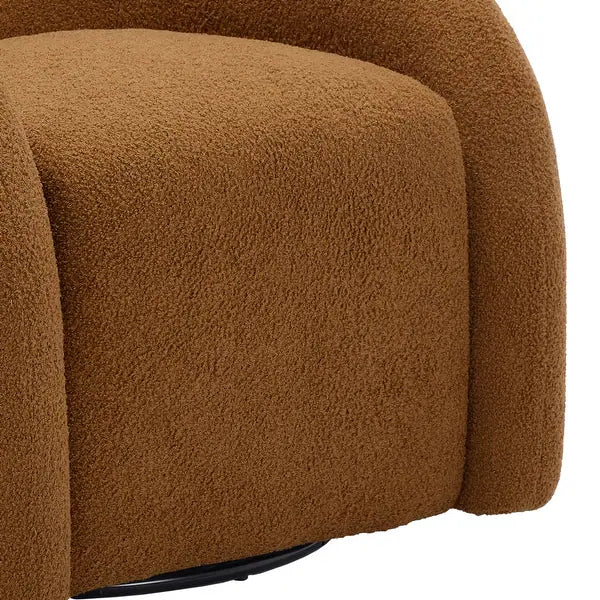 Emilia Swivel Boucle Accent Chair