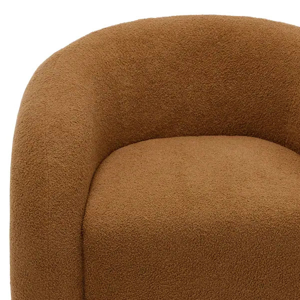 Emilia Swivel Boucle Accent Chair