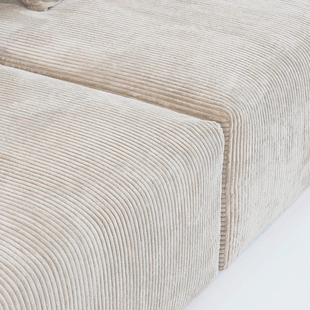 Corduroy Modular 6-Seater Sectional Couch