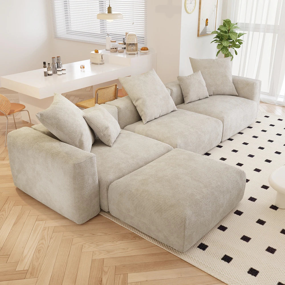 Corduroy Modular Ottoman