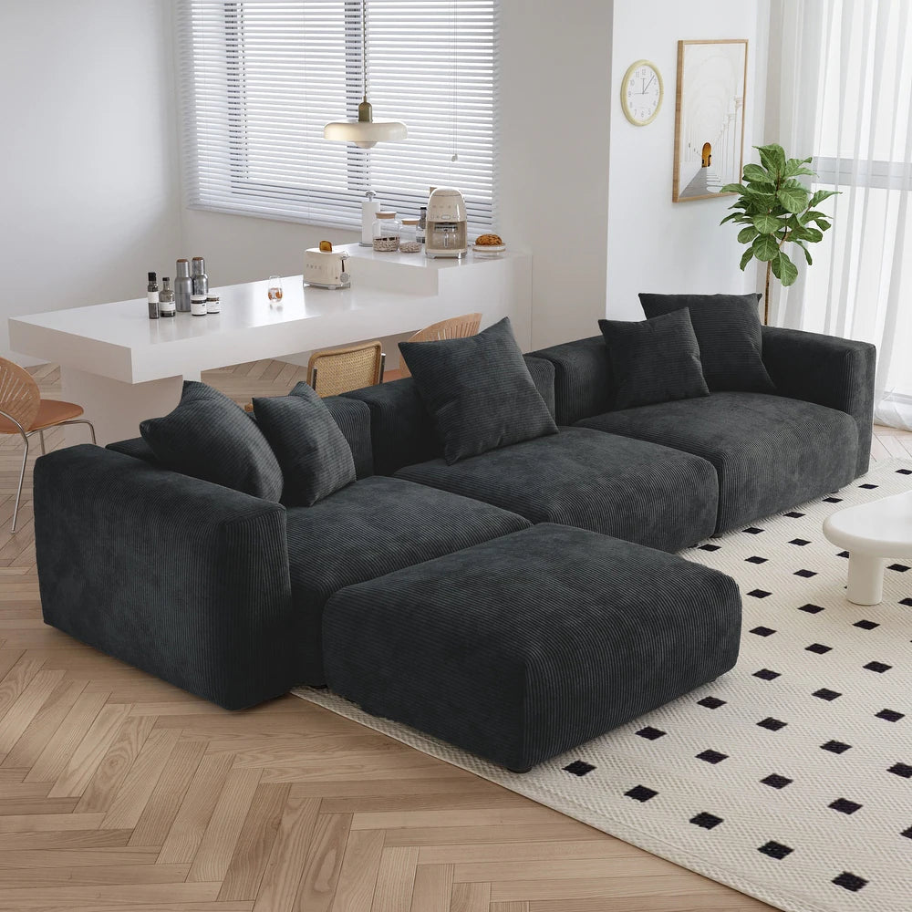 Corduroy Modular Ottoman