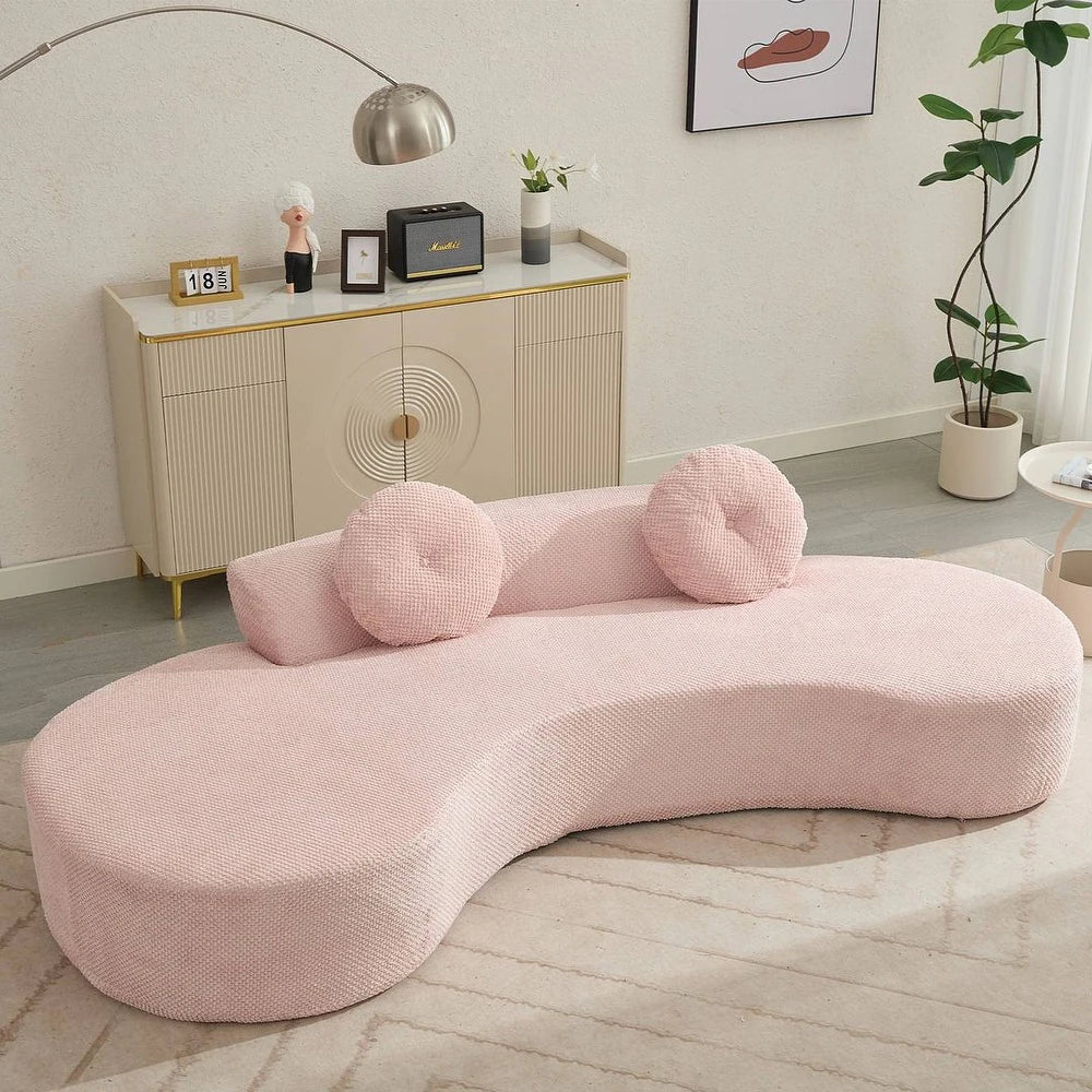 Serene Curve Boucle Sofa