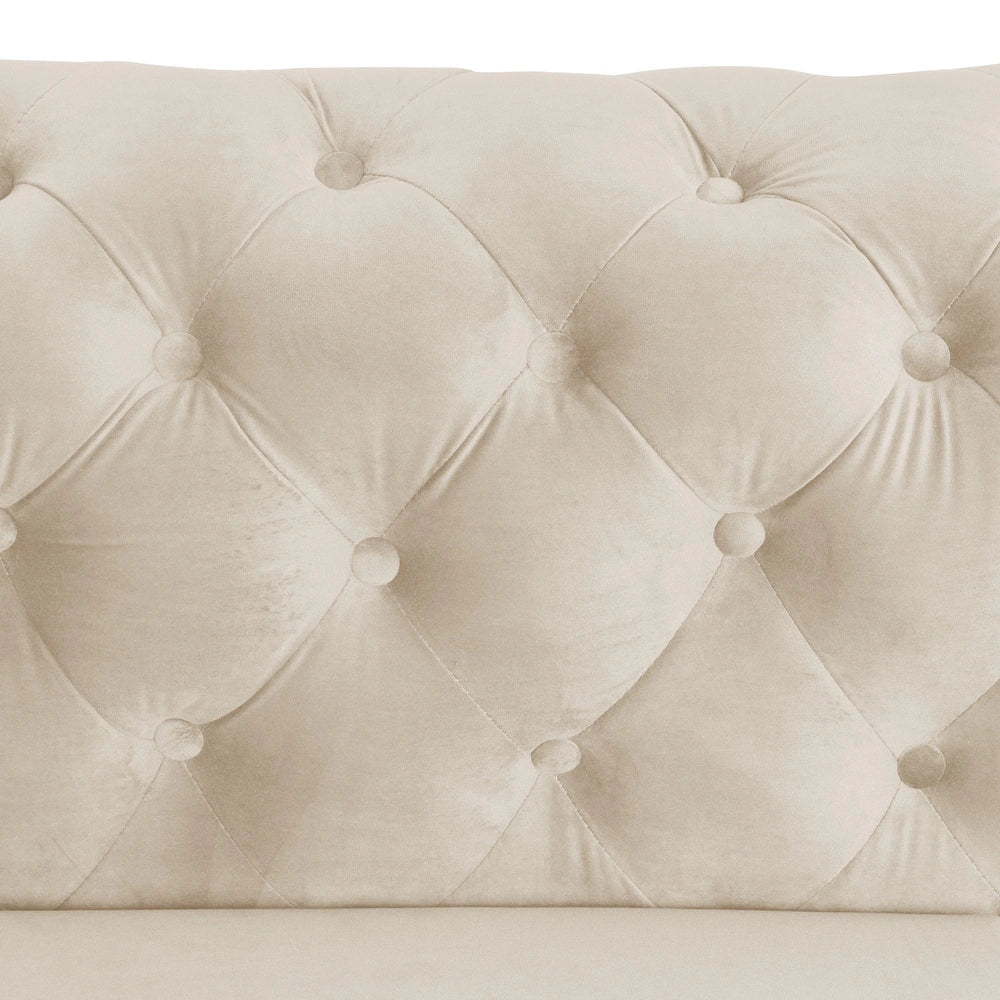 Manhattan Loft 3-Seater Velvet Chesterfield Couch
