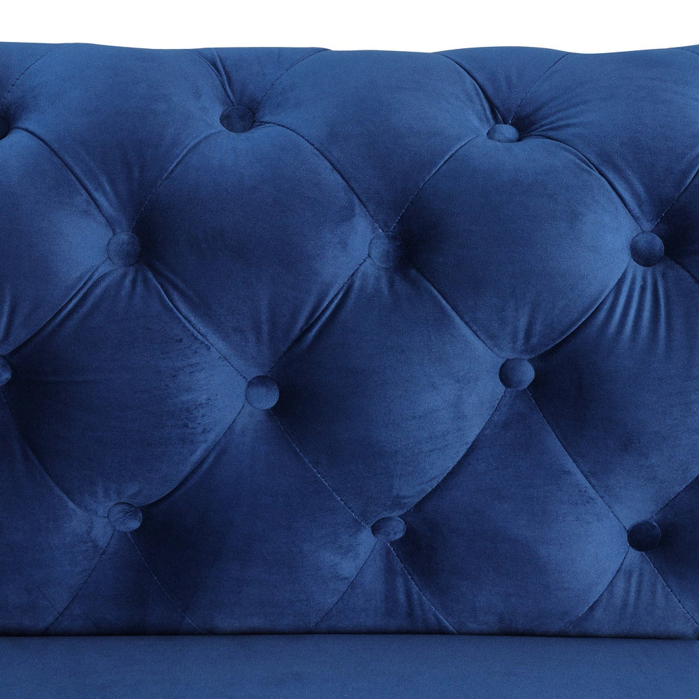 Hampton 3-Seater Velvet Chesterfield Couch