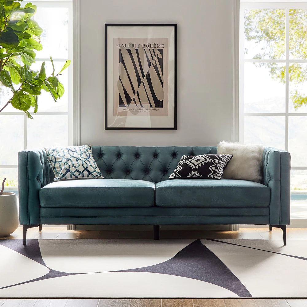 Havana 3-Seater Chesterfield Leather Couch
