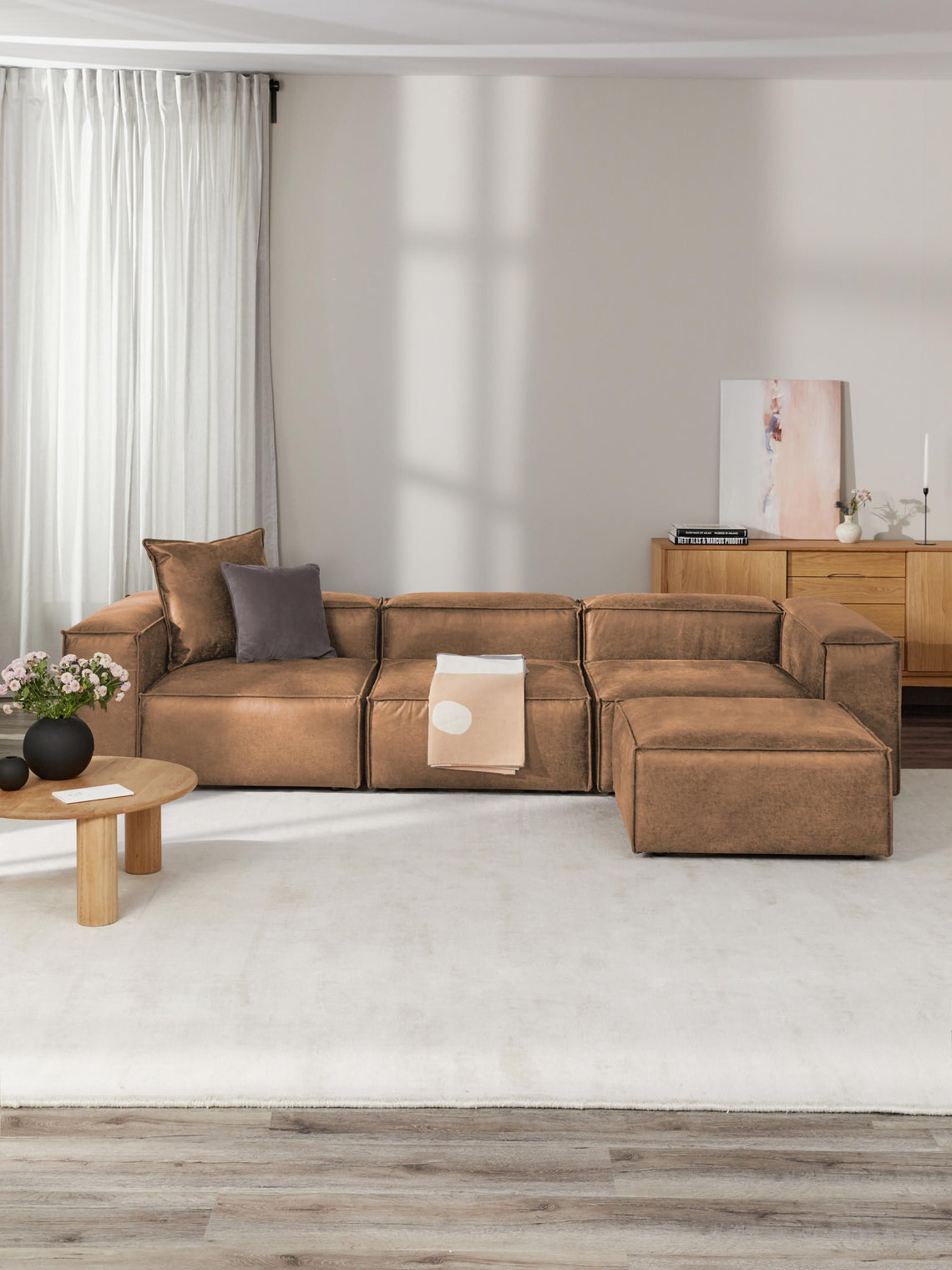 Kingston Contemporary 6-Seater Modular Sectional Couch