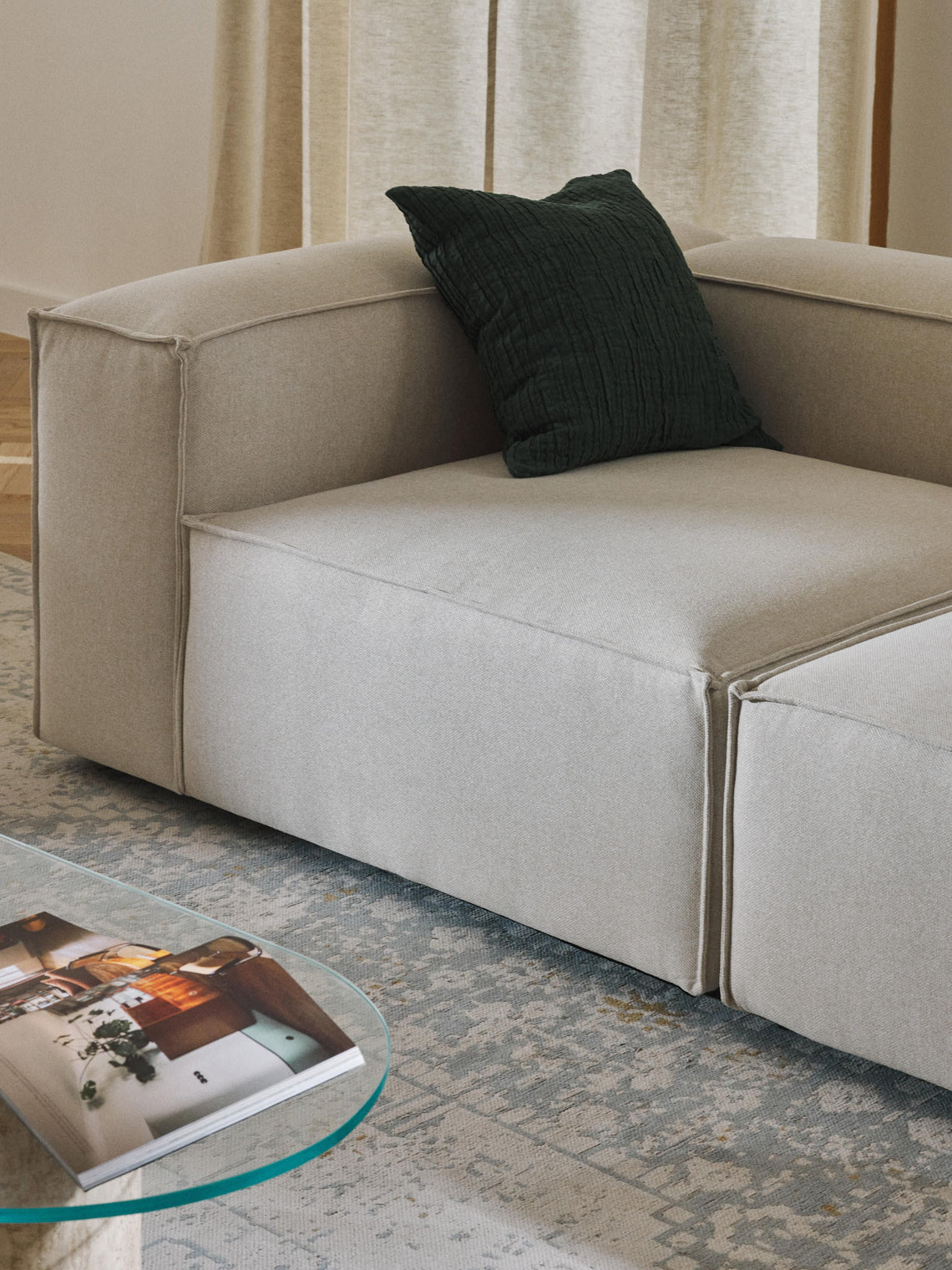 Kingston Contemporary 3-Seater Modular Sectional Couch