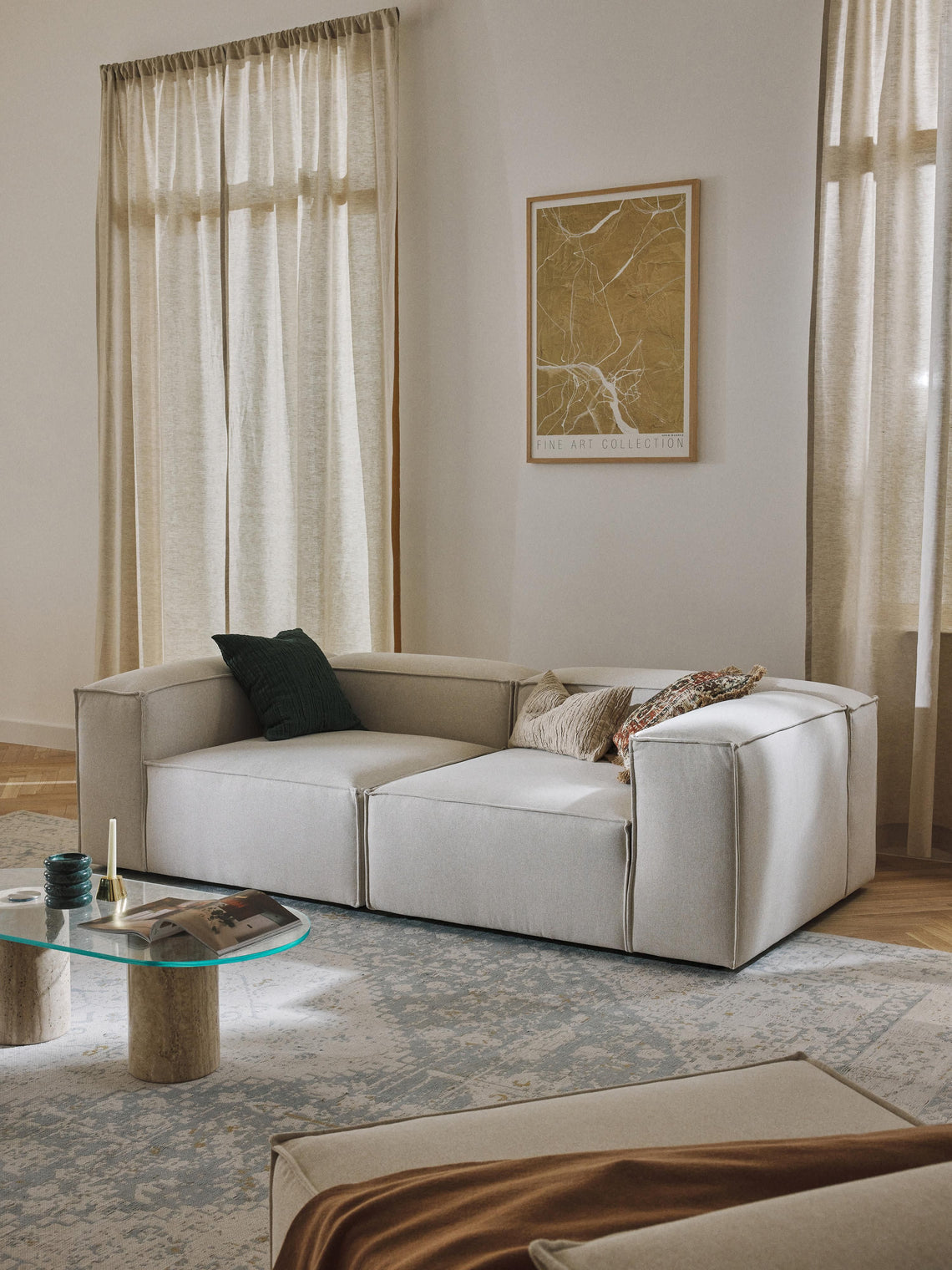 Kingston Contemporary 3-Seater Modular Sectional Couch