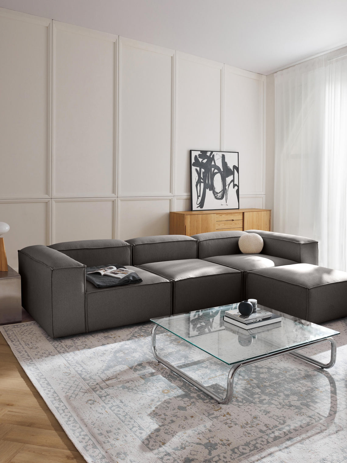 Kingston Contemporary 6-Seater Modular Sectional Couch